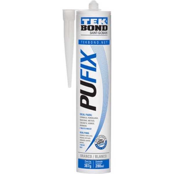 Adhesivo Poliur. Pufix Blanco 387G Cartucho Tb