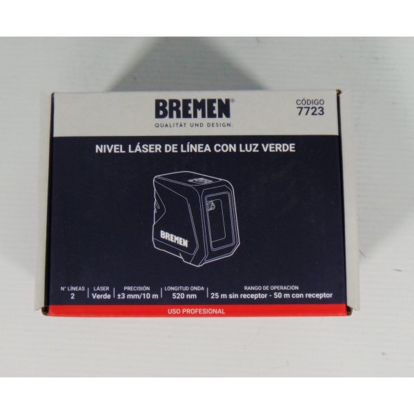 Nivel Laser De Linea Luz Verde 2 Lineas