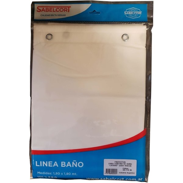 Protector Liviano Cortina Baño Bco