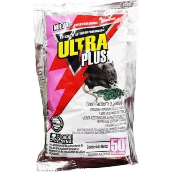 Raticida Sobre 50G Ultra Plus