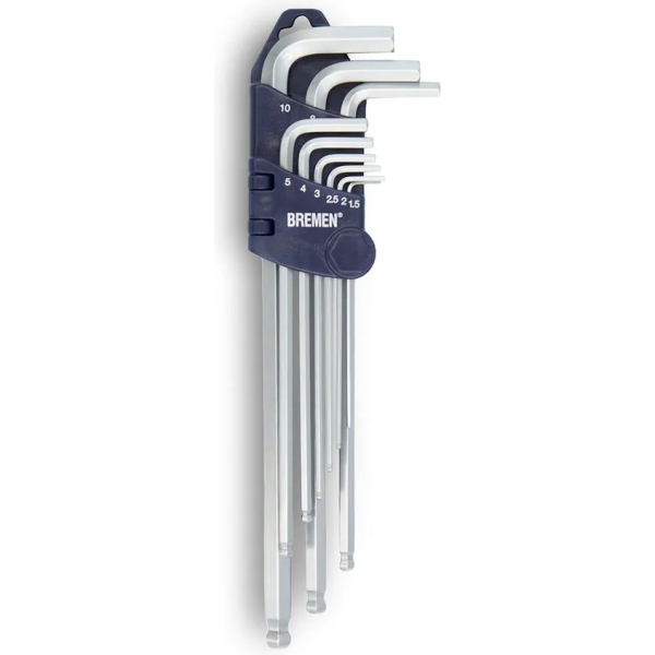 Juego De Llave Allen Cardanica 1,5 A 10Mm 9Pzs