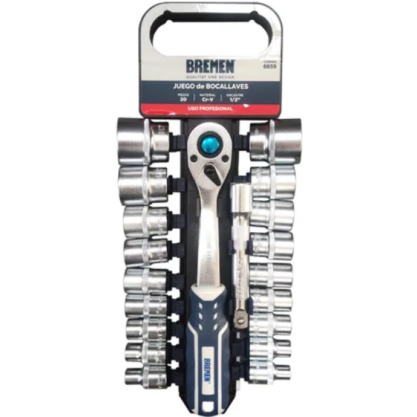 Juego De Bocallaves C/ Accesorios 8 A 32Mm Bre6659